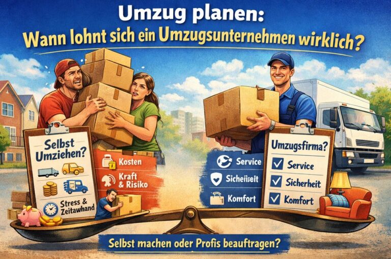 Wann lohnt sich ein Umzugsunternehmen wirklich